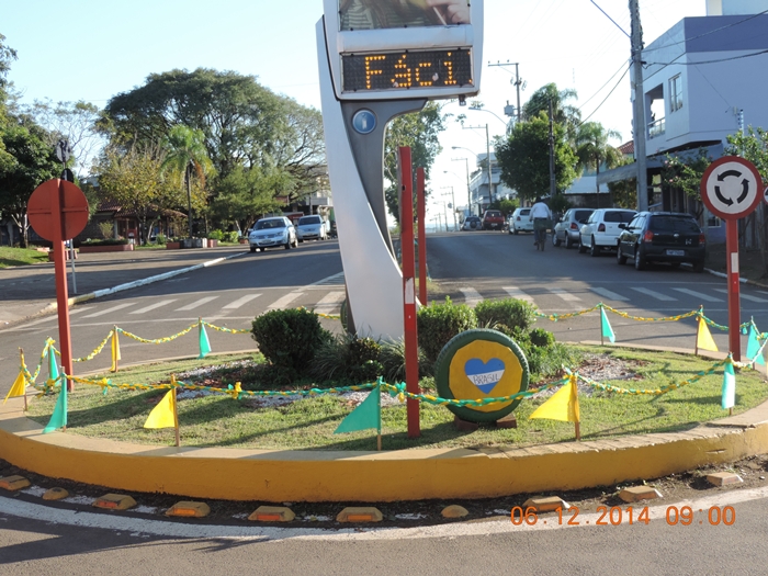 Cidade está verde e amarela